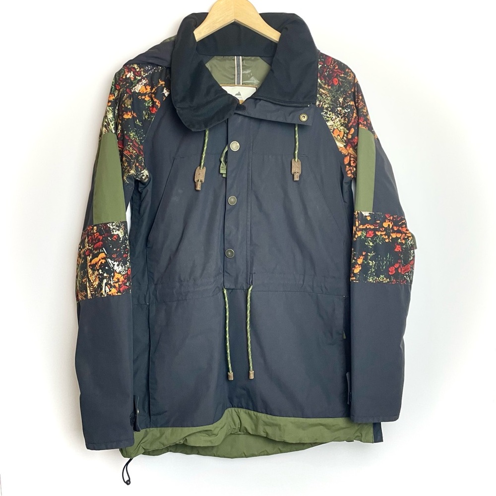 🍄 •r a r e• Burton Small Shroomy Anorak Snowboard Snow Small Olive Green Black